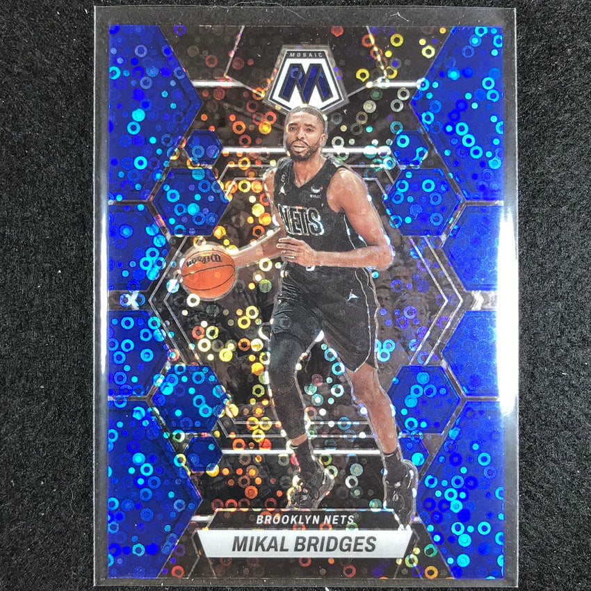 2022-23 Mosaic MIKAL BRIDGES Fast Break Blue Disco 75/85 #2