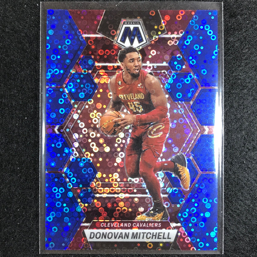 2022-23 Mosaic Donovan Mitchell Fast Break Blue Disco 56/85 No 5