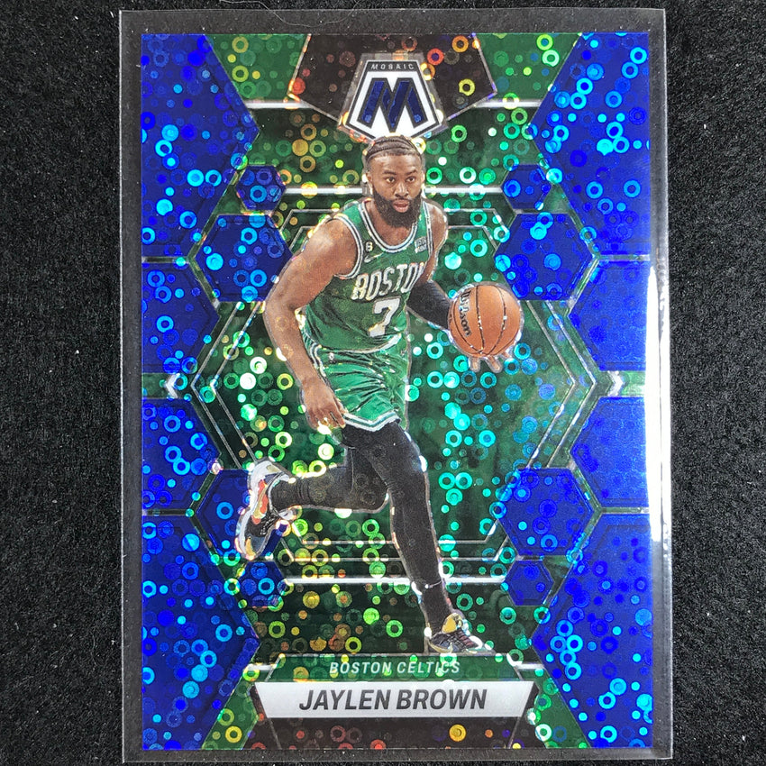 2022-23 Mosaic Jaylen Brown Fast Break Blue Disco 82/85 No 9