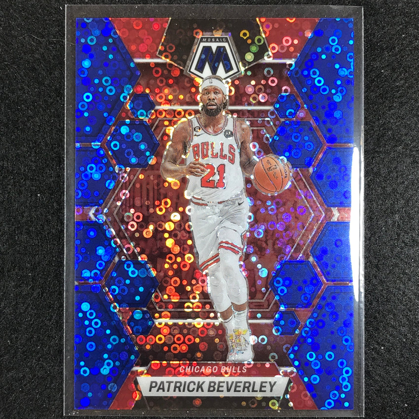 2022-23 Mosaic Patrick Beverley Fast Break Blue Disco 47/85 No 12