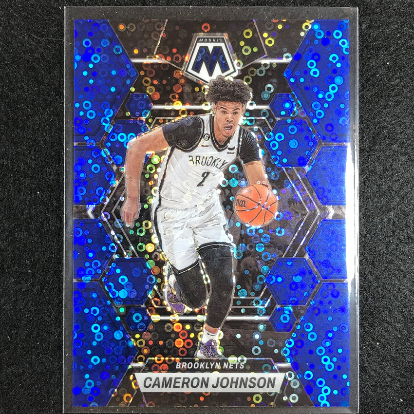 2022-23 Mosaic CAMERON JOHNSON Fast Break Blue Disco 21/85 #14