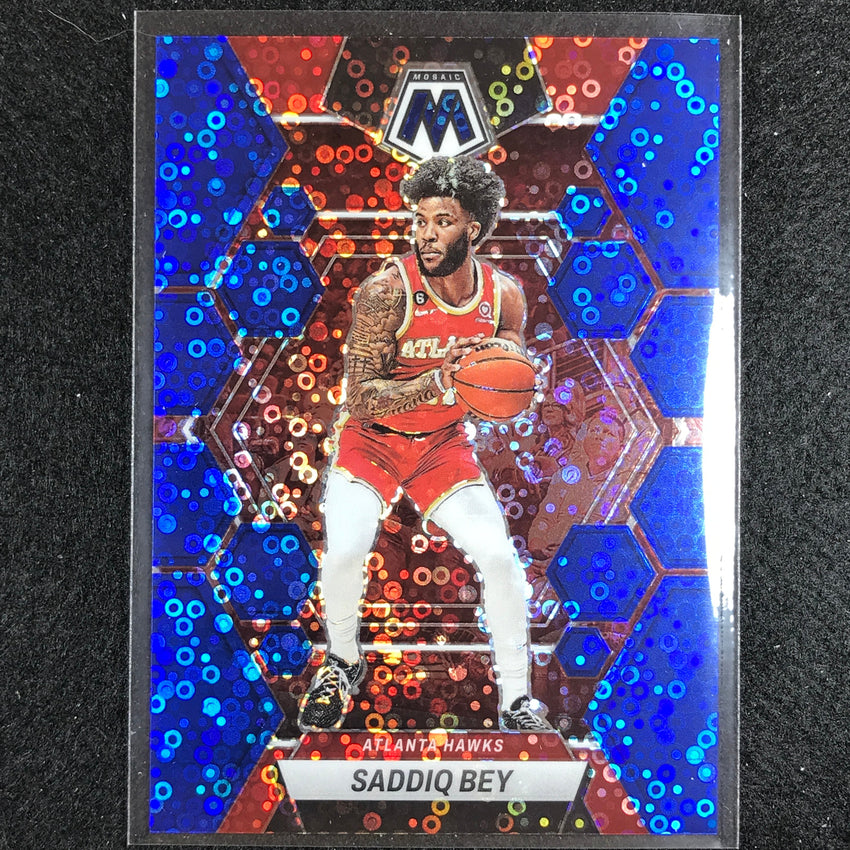 2022-23 Mosaic SADDIQ BEY Fast Break Blue Disco 77/85 #25
