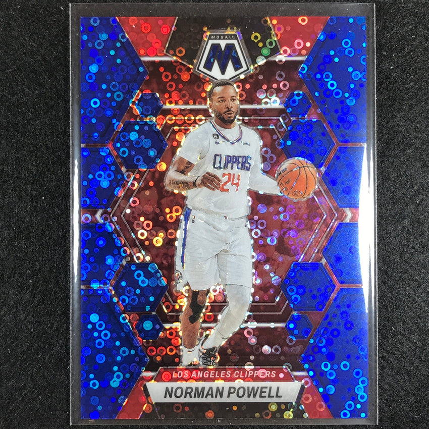 2022-23 Mosaic Norman Powell Fast Break Blue Disco 65/85 No 27