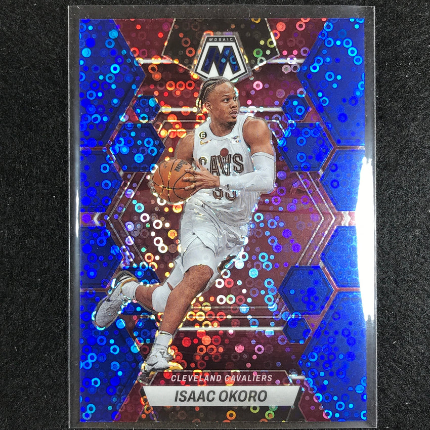 2022-23 Mosaic ISAAC OKORO Fast Break Blue Disco 39/85 #45