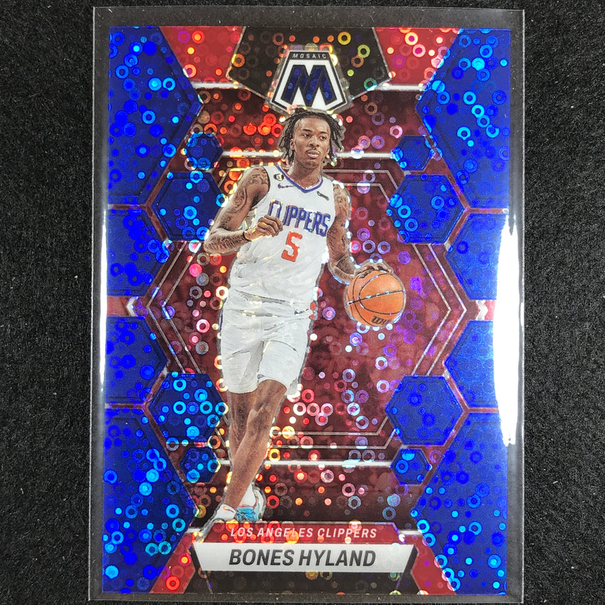 2022-23 Mosaic BONES HYLAND Fast Break Blue Disco 34/85 #51