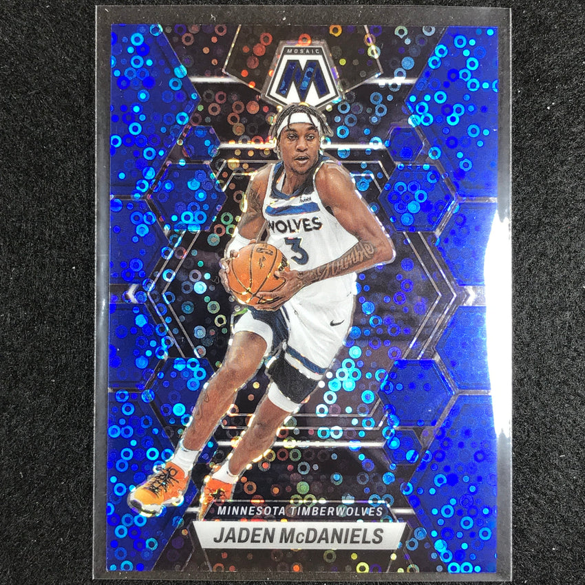 2022-23 Mosaic Jaden Mcdaniels Fast Break Blue Disco 74/85 No 58