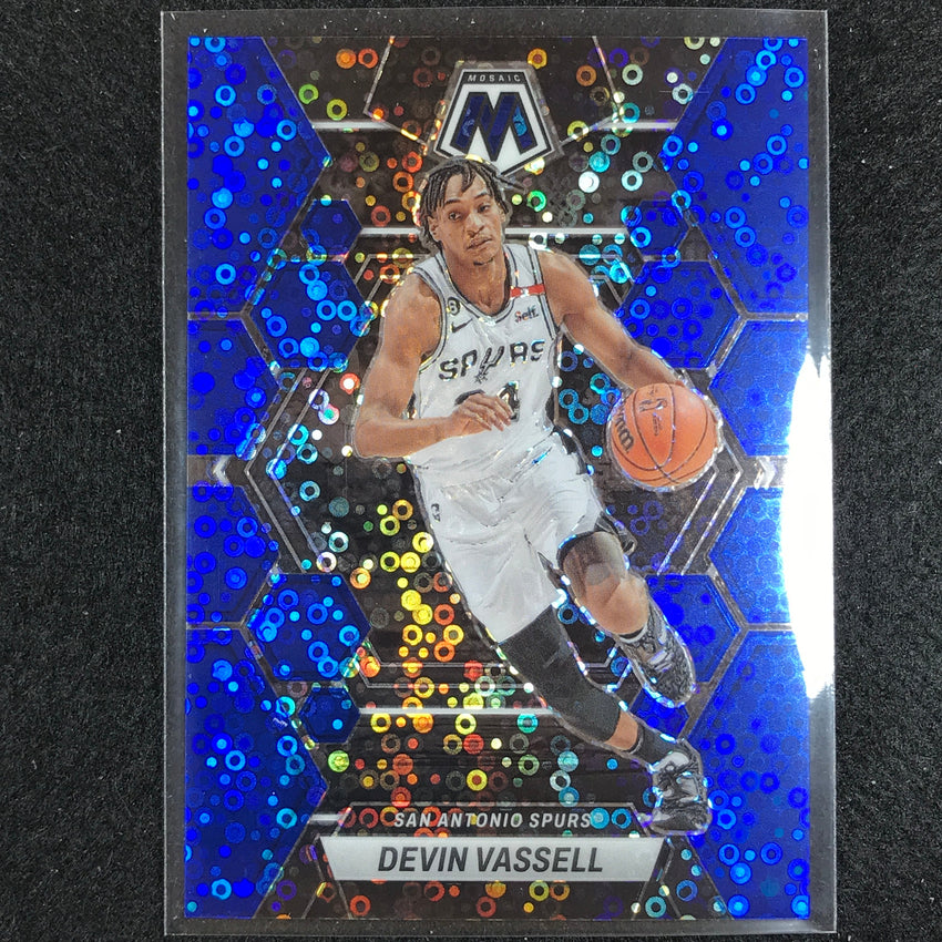 2022-23 Mosaic DEVIN VASSELL Fast Break Blue Disco 8/85 #70
