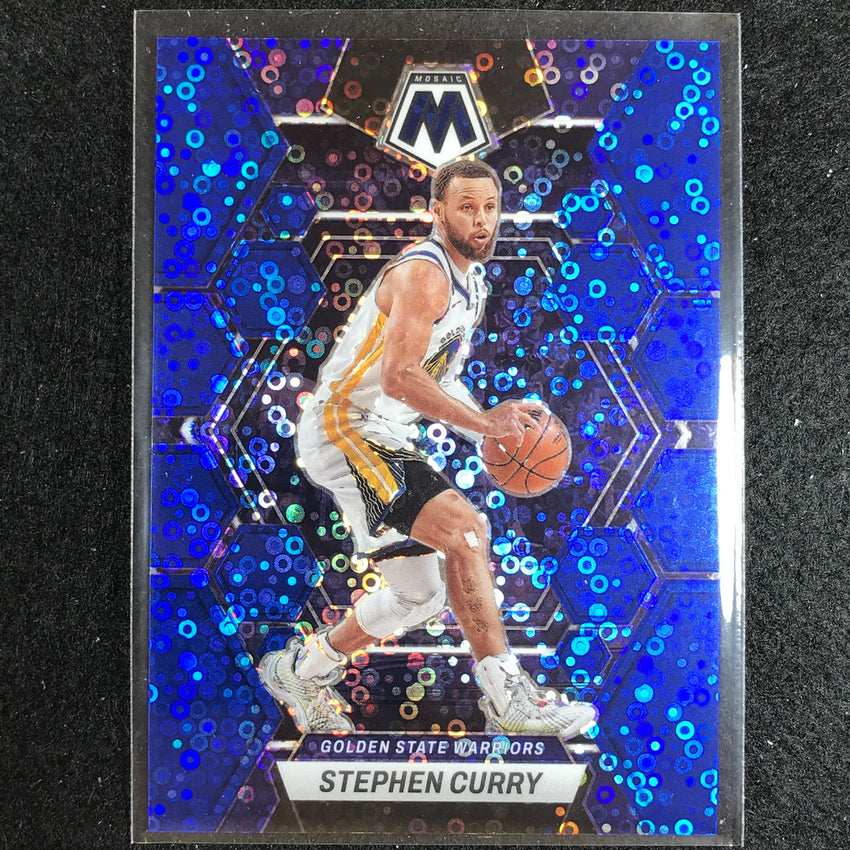 2022-23 Mosaic STEPHEN CURRY Fast Break Blue Disco 23/85 #92