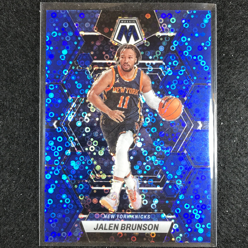 2022-23 Mosaic Jalen Brunson Fast Break Blue Disco 41/85 No 95