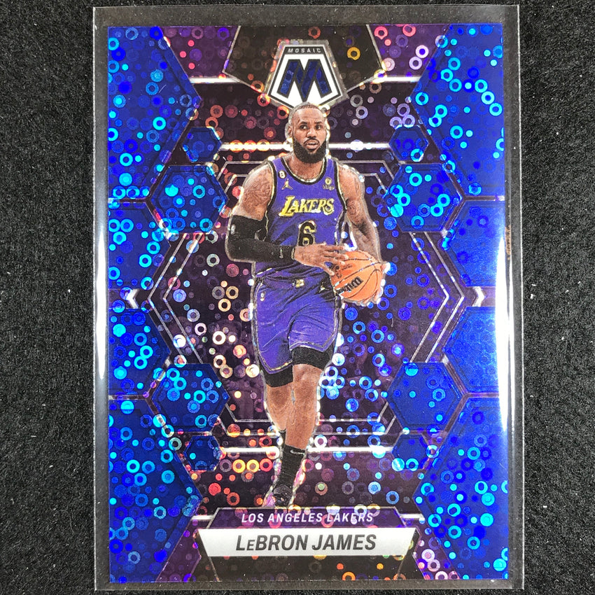 2022-23 Mosaic Lebron James Fast Break Blue Disco 79/85 No 98