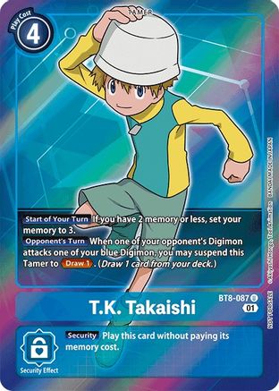 BOX TOPPER T.k. Takaishi Bt8-087 - Bt08 New Awakening