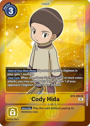 BOX TOPPER Cody Hida Bt8-089 - Bt08 New Awakening