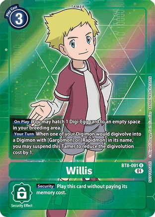 BOX TOPPER Willis Bt8-091 - Bt08 New Awakening