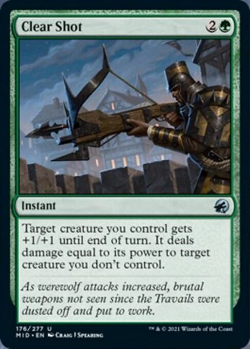 176Clear Shot 176/277 Uncommon - Midnight Hunt
