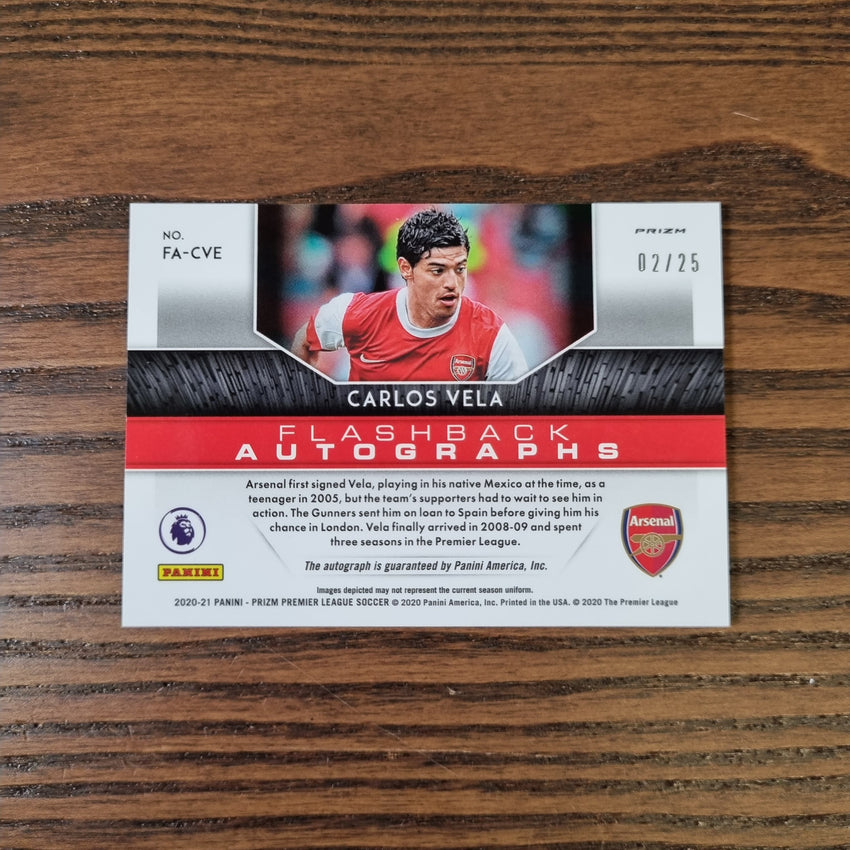 2020-21 Prizm Epl Carlos Vela Flashback Auto Silver 2/25