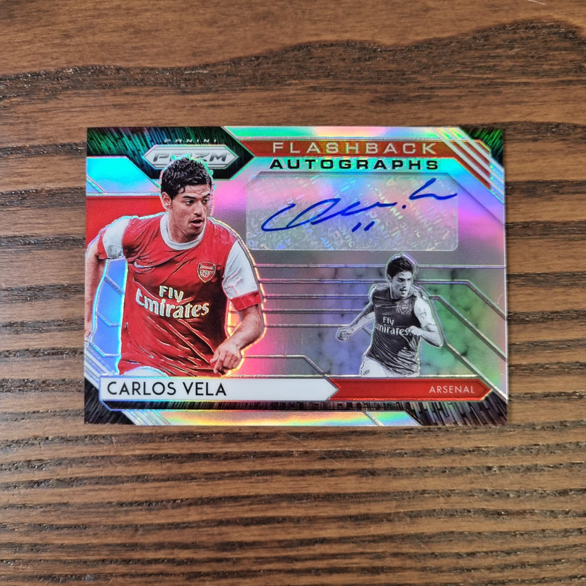 2020-21 Prizm Epl Carlos Vela Flashback Auto Silver 2/25