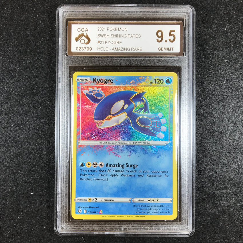 CGA 9.5 Kyogre - 021/072 - Amazing Rare Shining Fates 709
