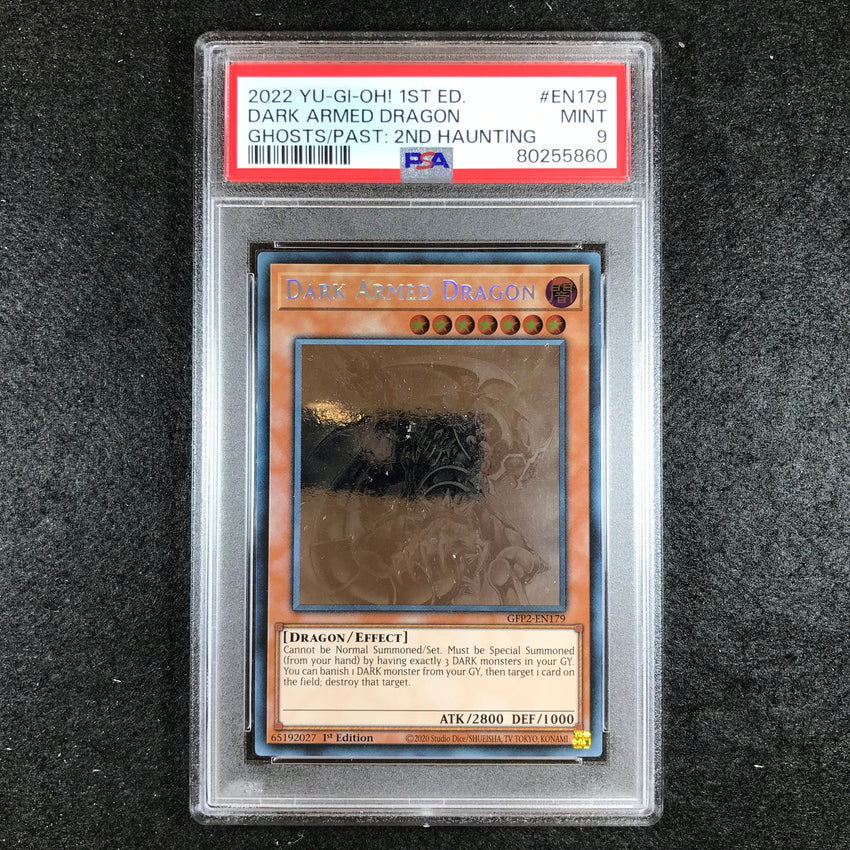 PSA 9 Dark Armed Dragon - GFP2-EN179 - Ghost Rare Ghosts from the Past 2nd Haunting  860