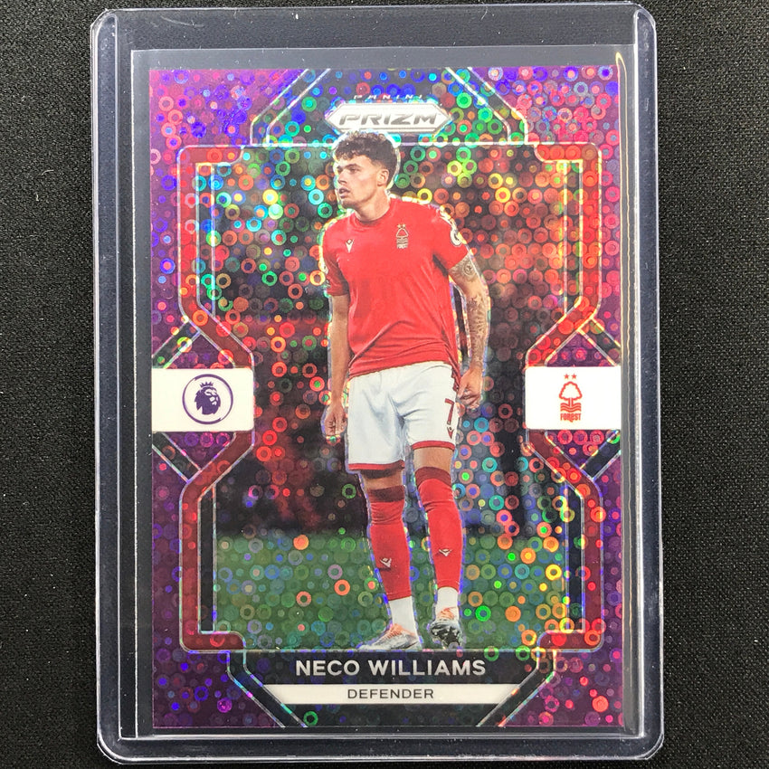 2022-23 Prizm Epl Neco Williams Breakaway Purple Disco 19/25