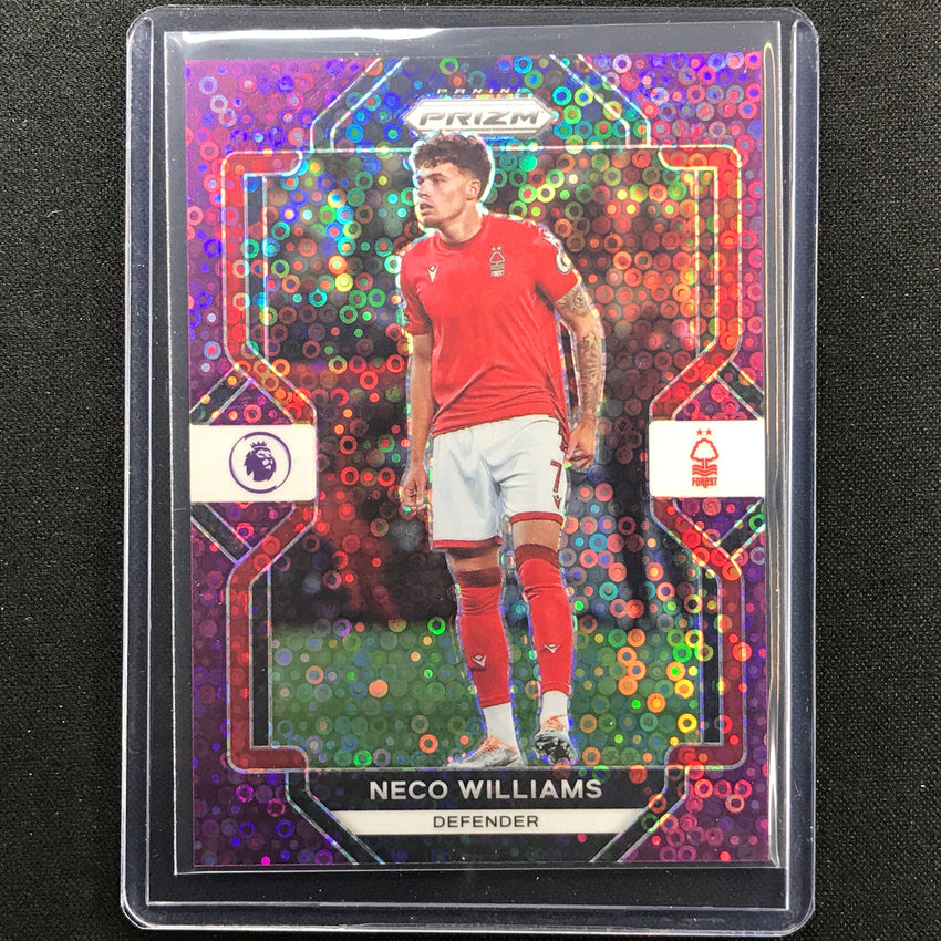 2022-23 Prizm Epl Neco Williams Breakaway Purple Disco 13/25
