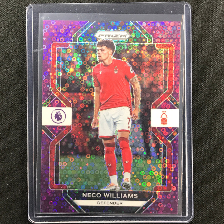 2022-23 Prizm Epl Neco Williams Breakaway Purple Disco 4/25