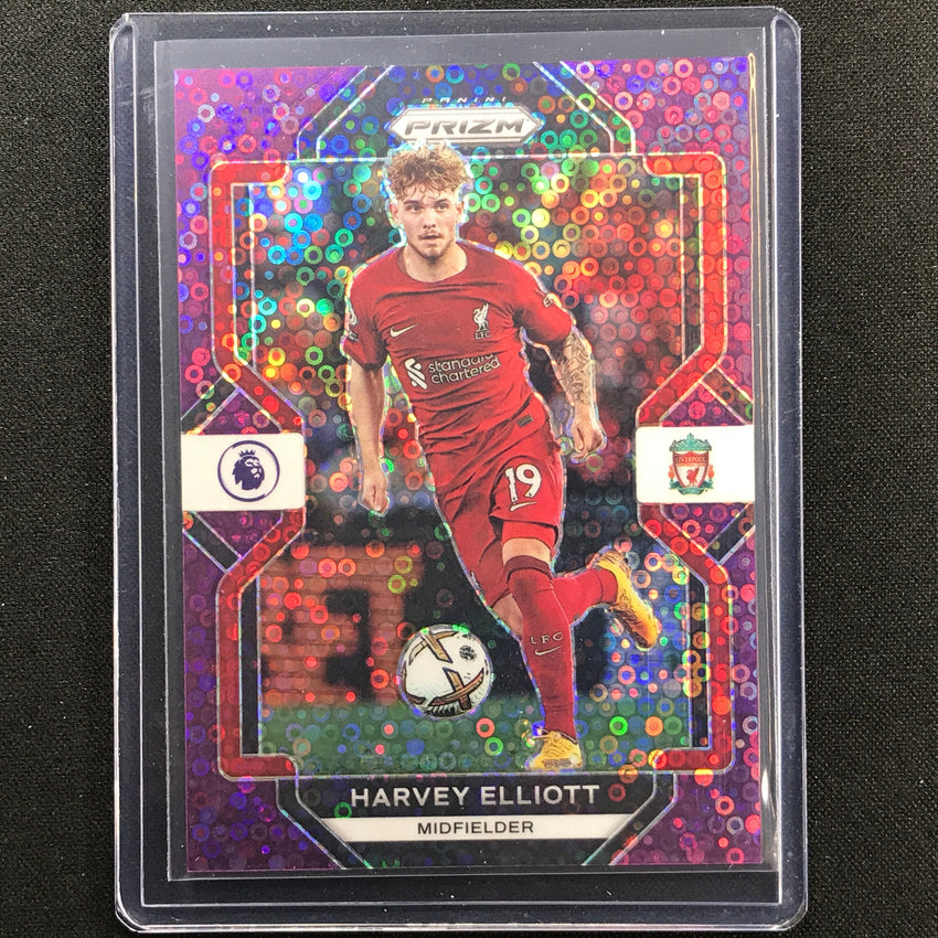 2022-23 Prizm Epl Harvey Elliott Breakaway Purple Disco 9/25