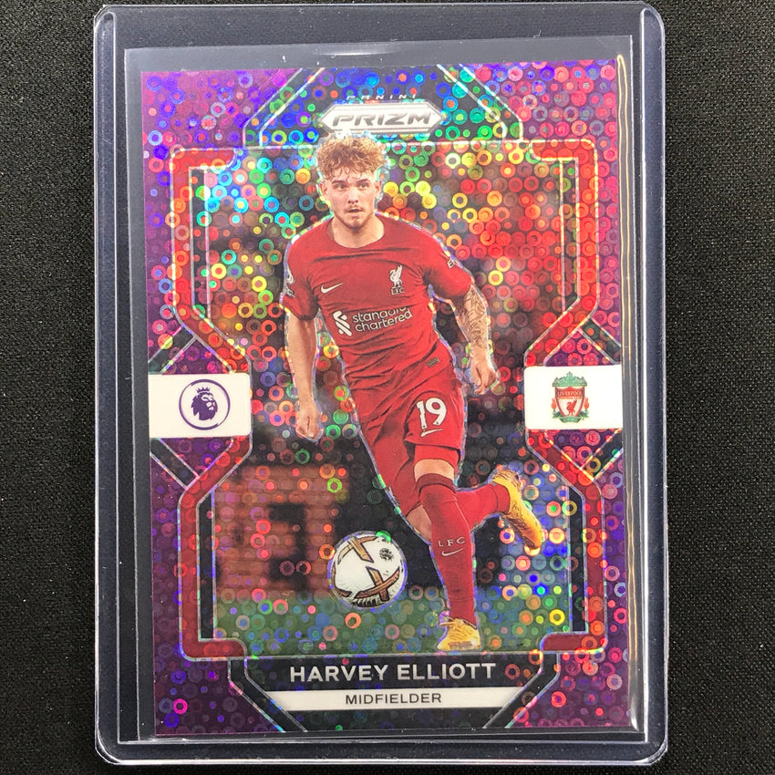 2022-23 Prizm Epl Harvey Elliott Breakaway Purple Disco 4/25
