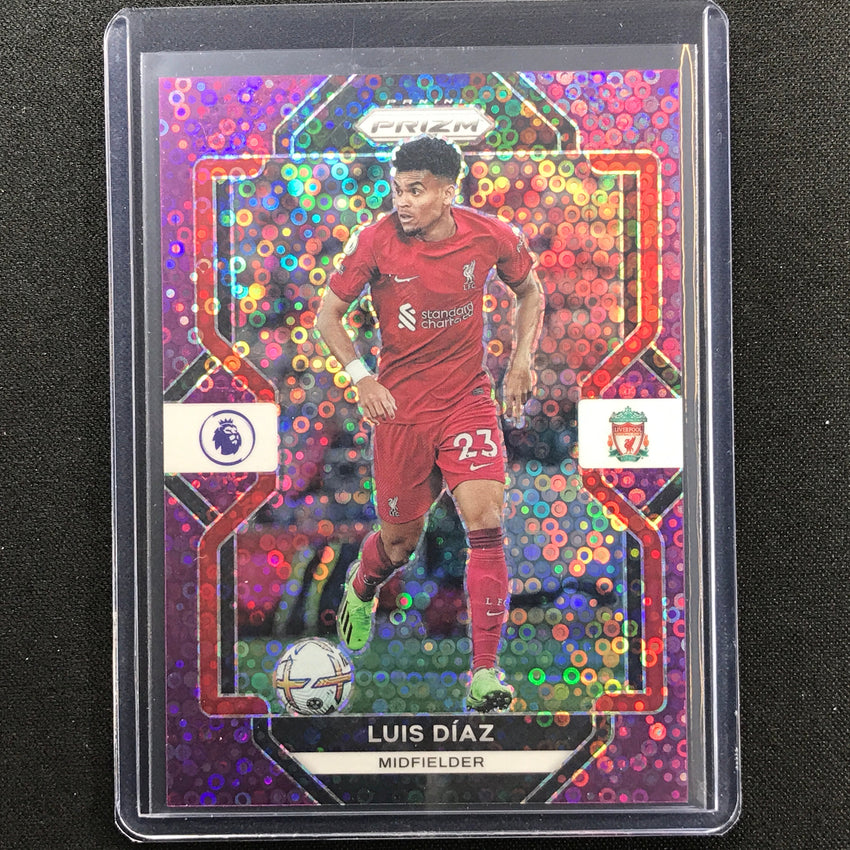 2022-23 Prizm Epl Luis Diaz Breakaway Purple Disco 5/25