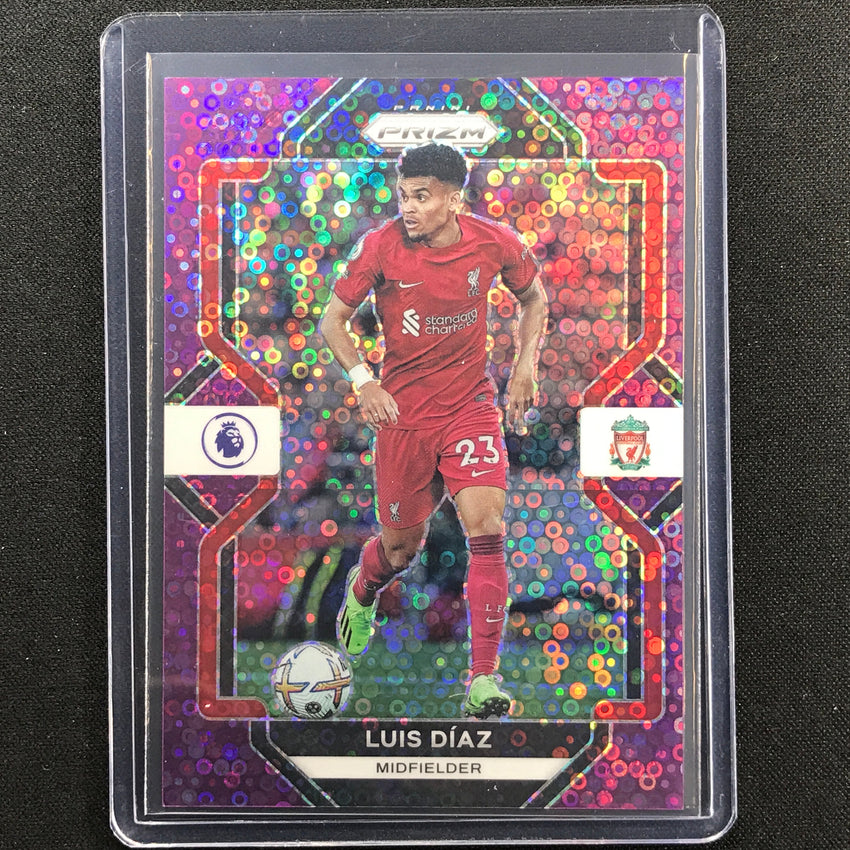 2022-23 Prizm Epl Luis Diaz Breakaway Purple Disco 11/25