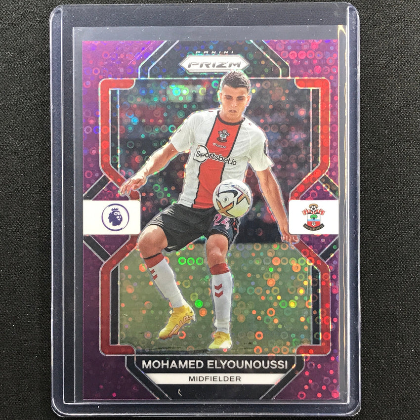 2022-23 Prizm Epl Mohamed Elyounoussi Breakaway Purple Disco 19/25