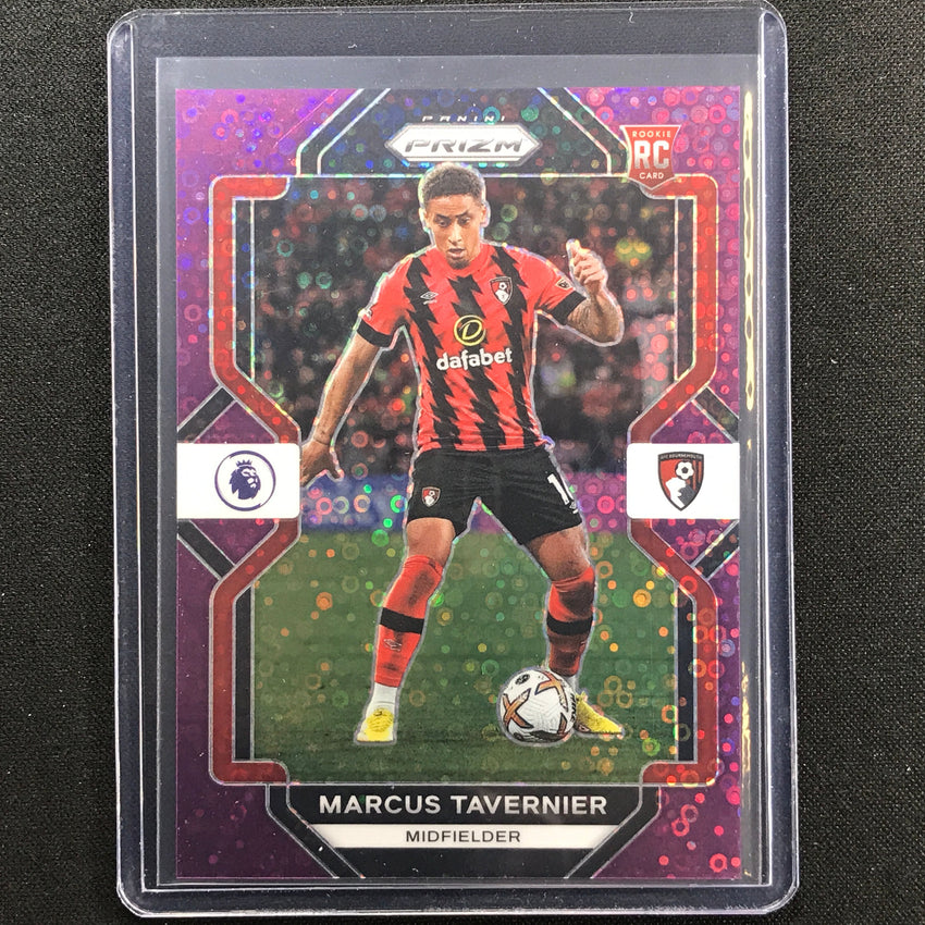 2022-23 Prizm Epl Marcus Tavernier Breakaway Rookie Purple Disco 17/25