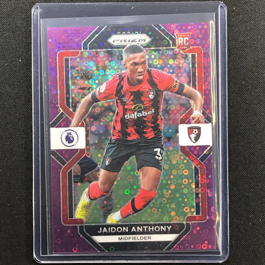 2022-23 Prizm Epl Jaidon Anthony Breakaway Rookie Purple Disco 12/25