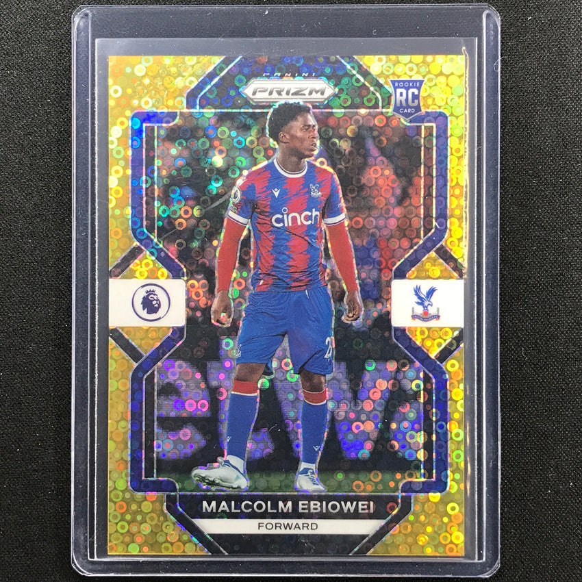 2022-23 Prizm Epl Malcolm Ebiowei Breakaway Rookie Gold Disco 8/10