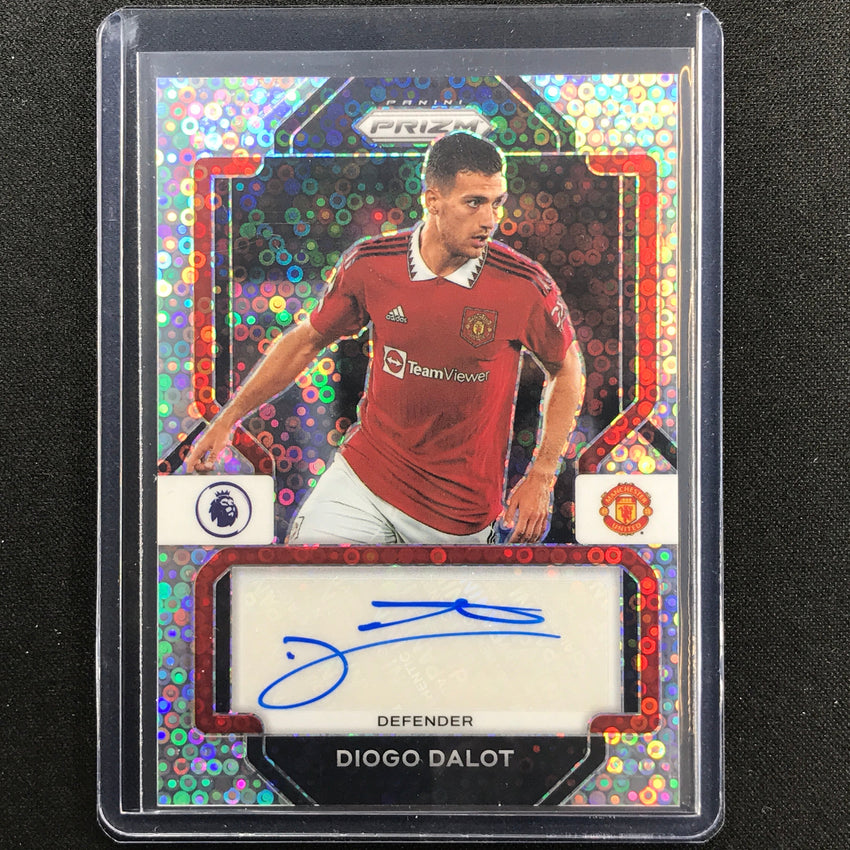 2022-23 Prizm Epl Diogo Dalot Breakaway Signatures Auto Silver Disco No Ddt
