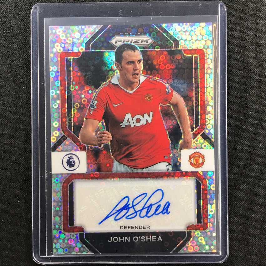 2022-23 Prizm Epl John Oshea Breakaway Signatures Auto Silver Disco No Jos