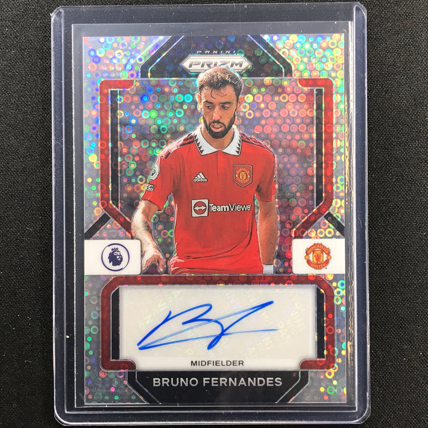 2022-23 Prizm Epl Bruno Fernandes Breakaway Signatures Auto Silver Disco No Bf