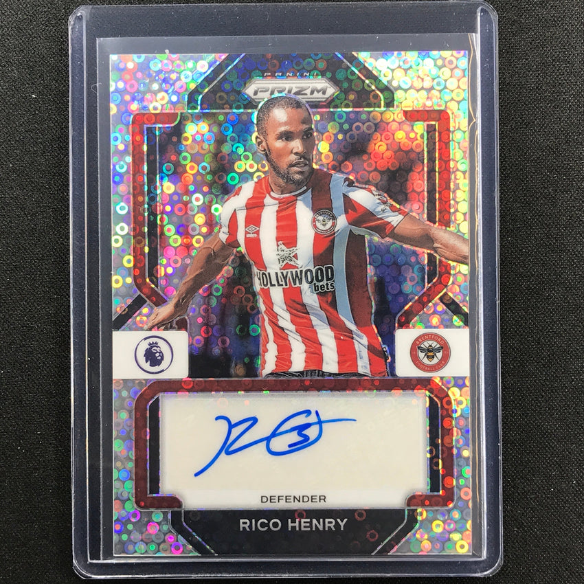 2022-23 Prizm EPL RICO HENRY Breakaway Signatures Auto Silver Disco #RHY