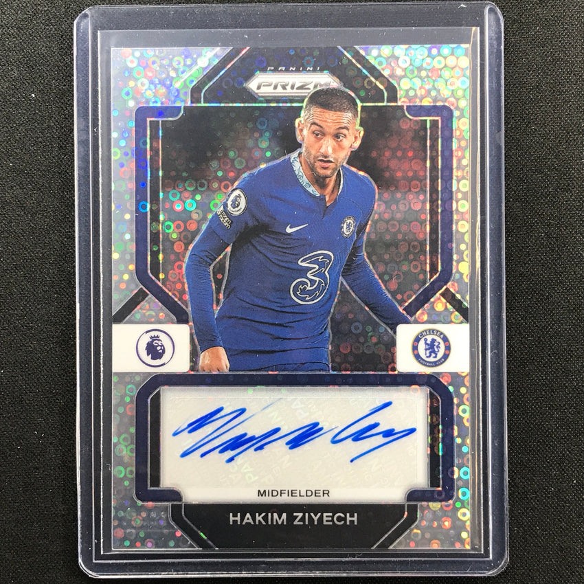 2022-23 Prizm Epl Hakim Ziyech Breakaway Signatures Auto Silver Disco No Hzh