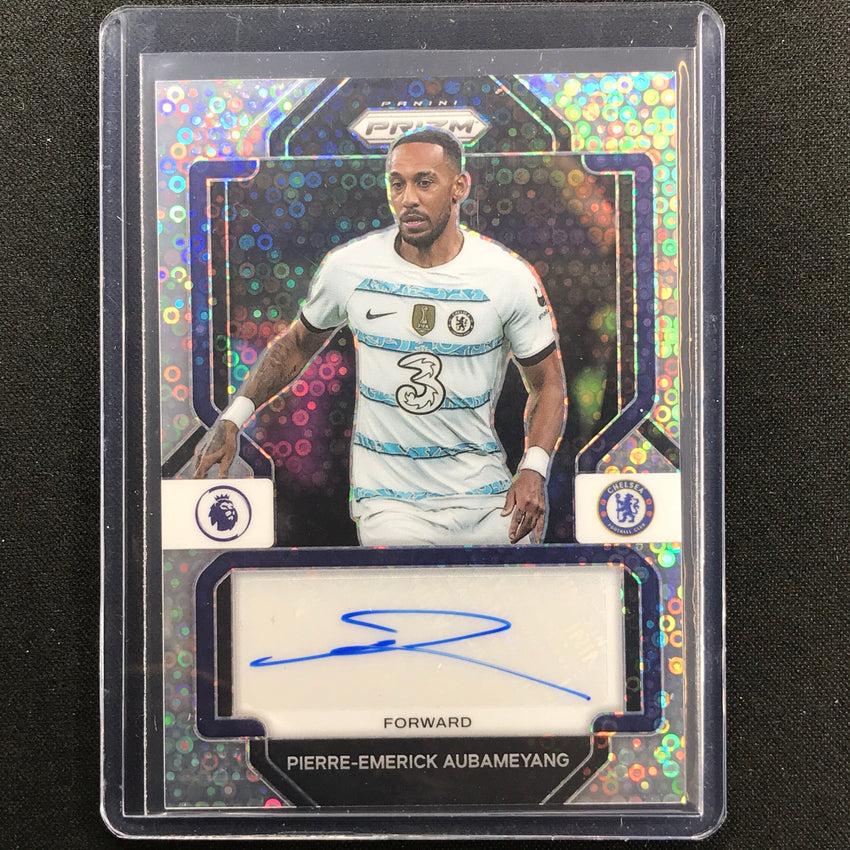 2022-23 Prizm Epl Pierre-emerick Aubameyang Breakaway Signatures Auto Silver Pea