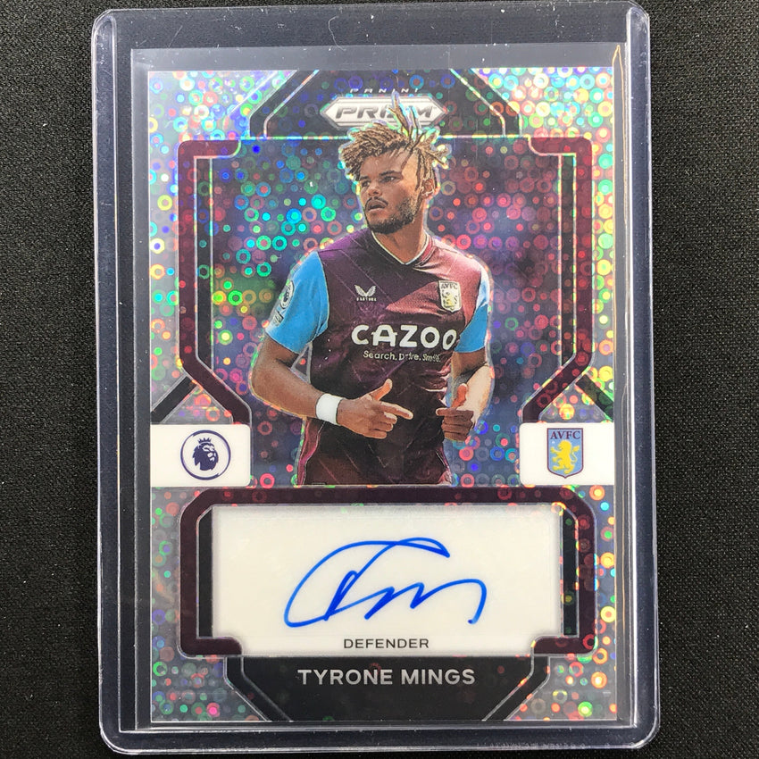 2022-23 Prizm Epl Tyrone Mings Breakaway Signatures Auto Silver Disco No Tmg