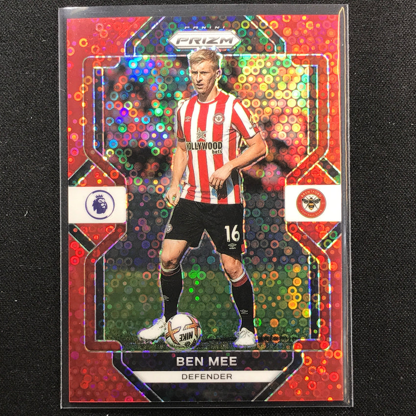 2022-23 Prizm Epl Ben Mee Breakaway Red Disco 33/49