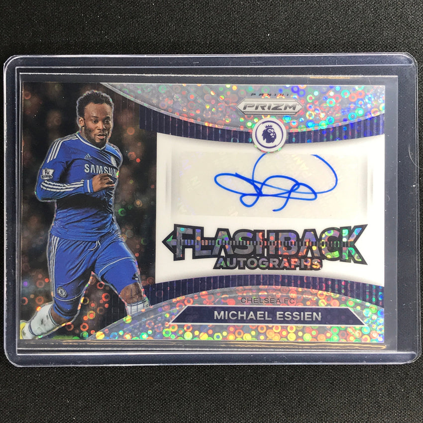 2022-23 Prizm Epl Michael Essien Breakaway Flashback Auto Silver Disco No Mes
