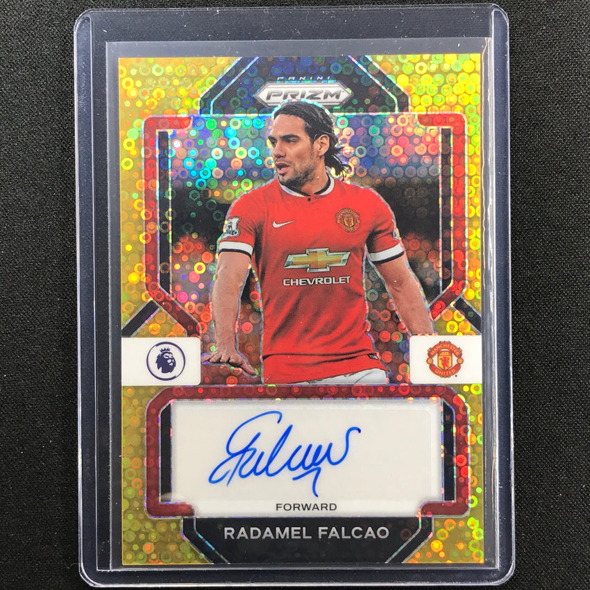 2022-23 Prizm Epl Radamel Falcao Breakaway Signatures Auto Gold Disco 3/10