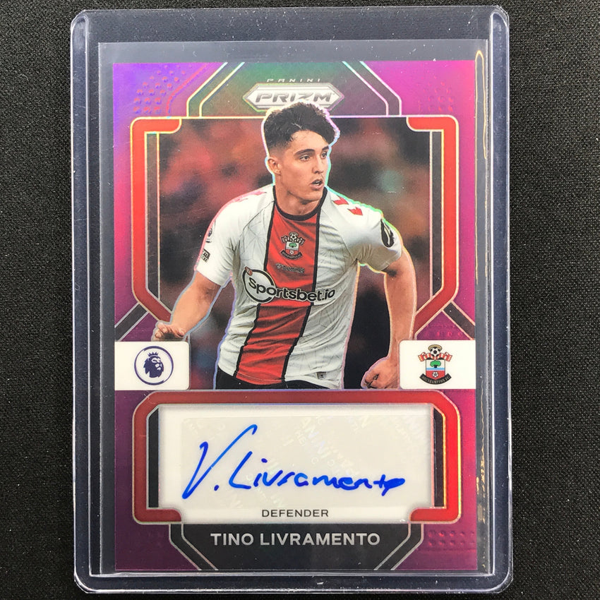 2022-23 Prizm Epl Tino Livramento Signatures Auto Purple Prizm 22/25