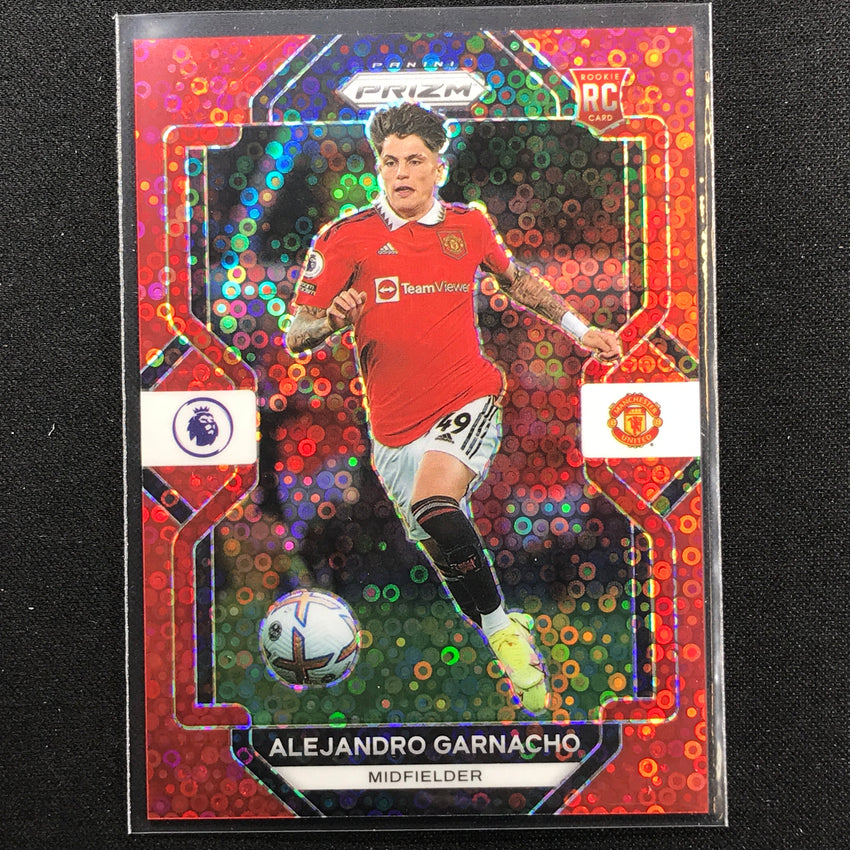 2022-23 Prizm Epl Alejandro Garnacho Breakaway Rookie Red Disco 30/49