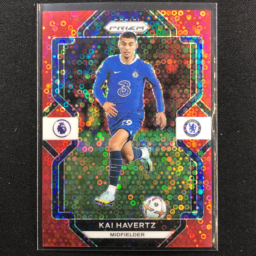 2022-23 Prizm Epl Kai Havertz Breakaway Red Disco 18/49