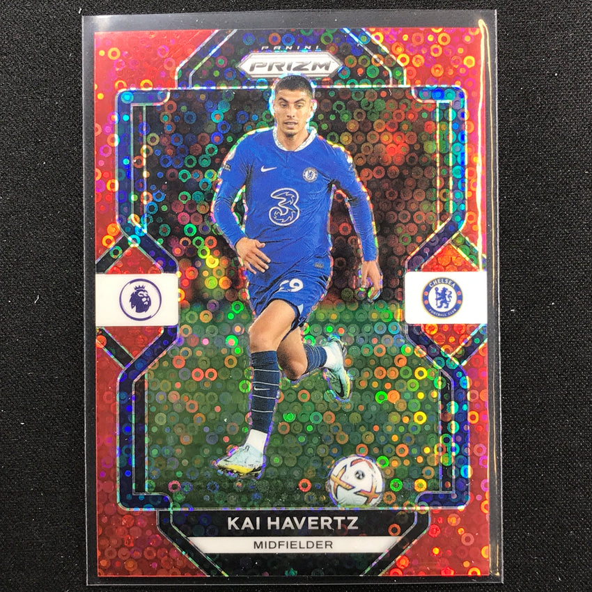 2022-23 Prizm Epl Kai Havertz Breakaway Red Disco 33/49