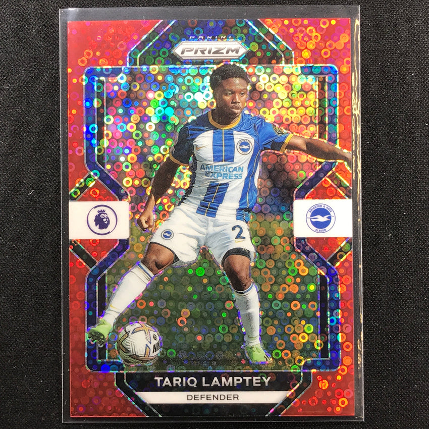 2022-23 Prizm Epl Tariq Lamptey Breakaway Red Disco 38/49