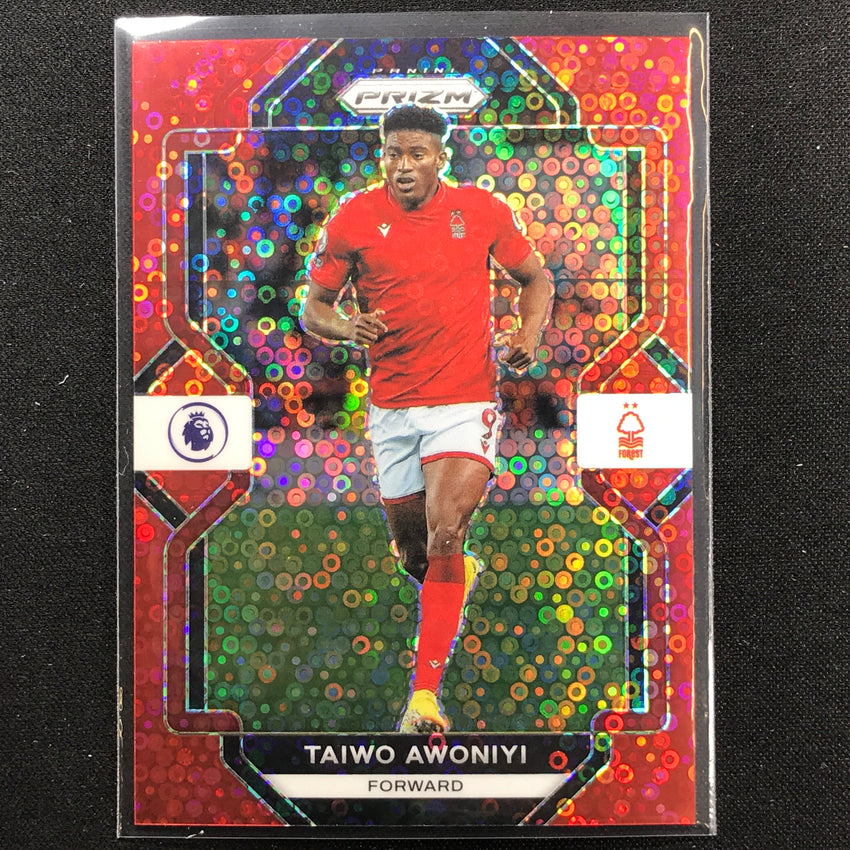 2022-23 Prizm Epl Taiwo Awoniyi Breakaway Red Disco 17/49
