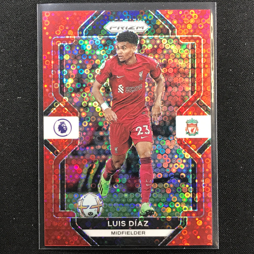 2022-23 Prizm Epl Luis Diaz Breakaway Red Disco 38/49
